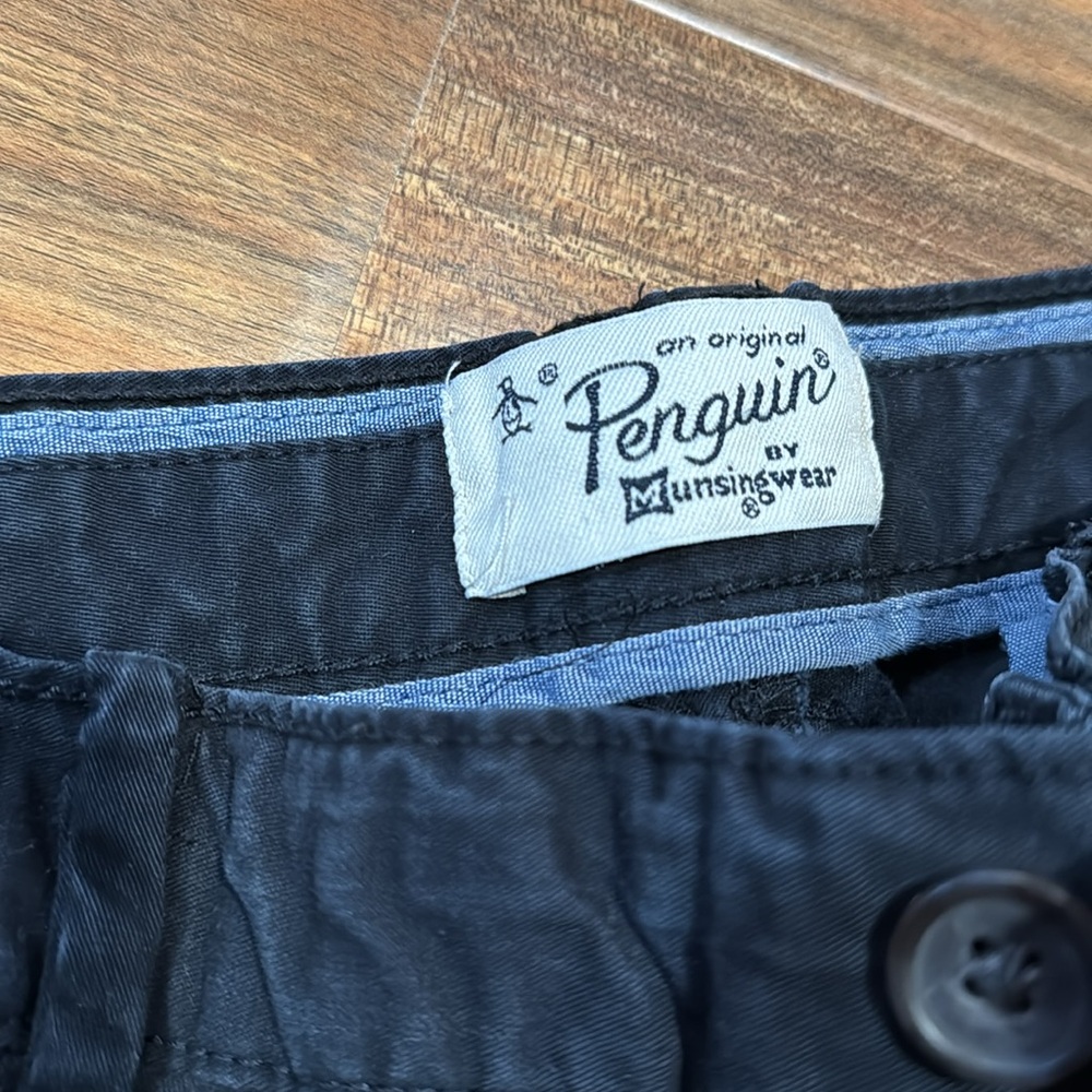 Penguin Slacks Dark Blue Straight Fit 34x32 - Picture 2 of 2